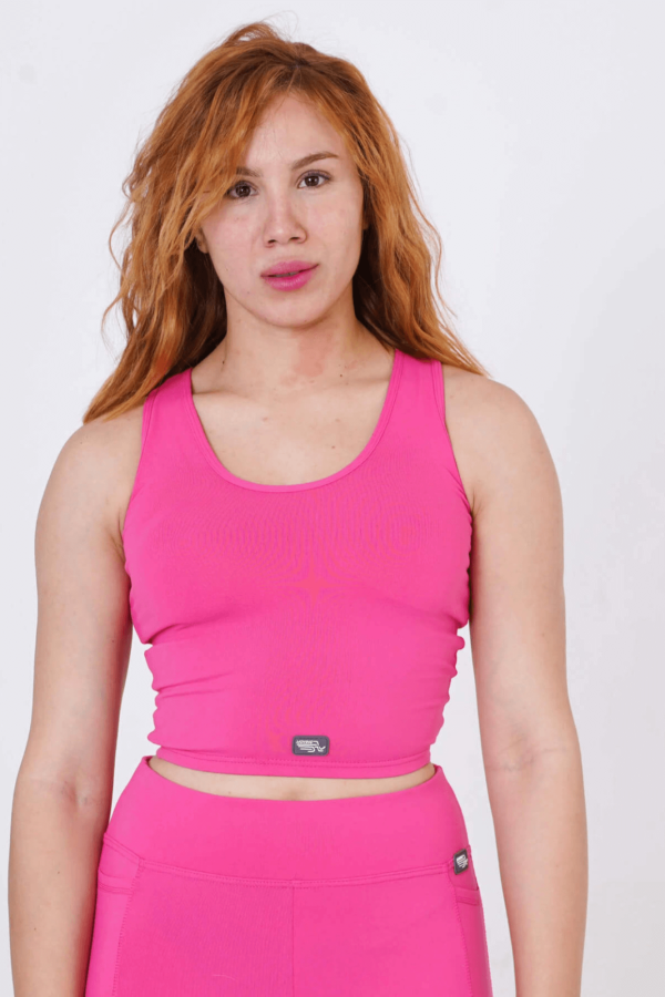 BRASSIERE DEBARDEUR ROSE