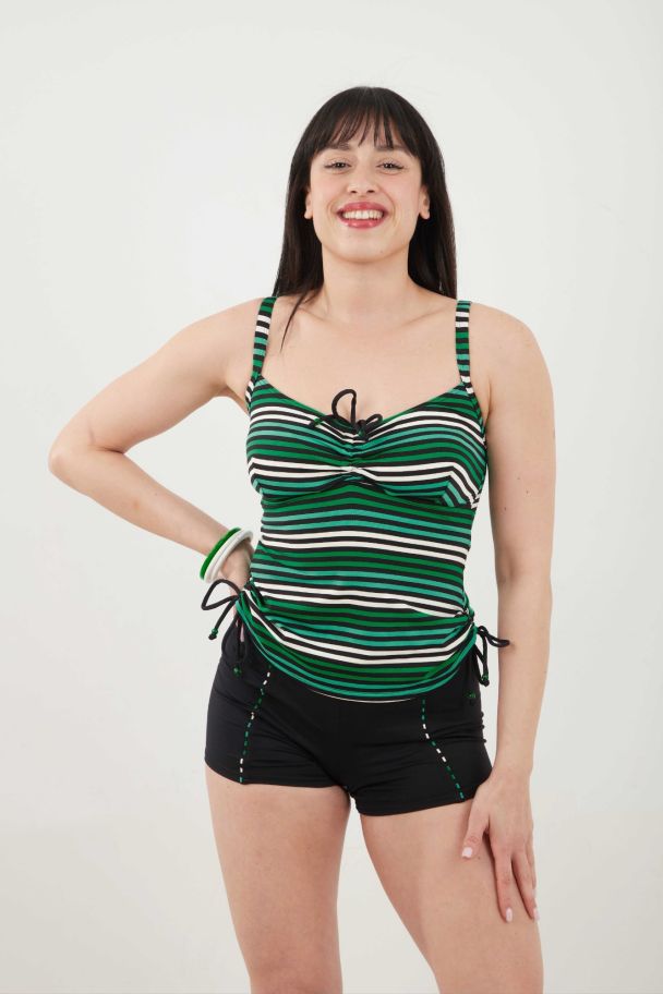 maillot top short vert